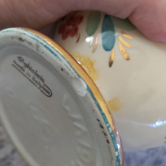 St Ghislain Pitcher Made in Belgium Art Deco Hand Painted Ewer Water Jug - Picture 6 of 7